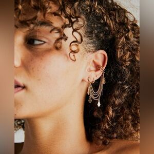 NWT Free People Riders on the Storm Ear Cuff Boho Earrings